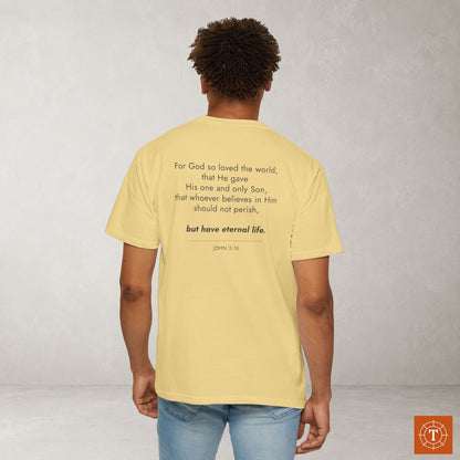 John 3:16 Christian Scripture Tee — Full Verse Collection