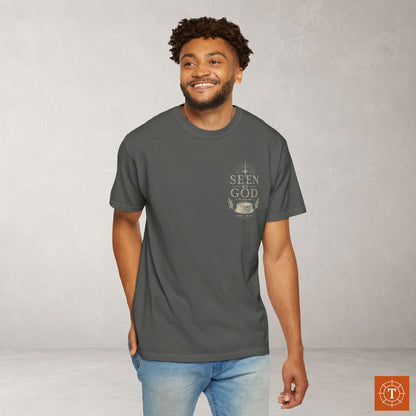 Seen by God — Genesis 16:13 Subtle Scripture Tee | Chest Print