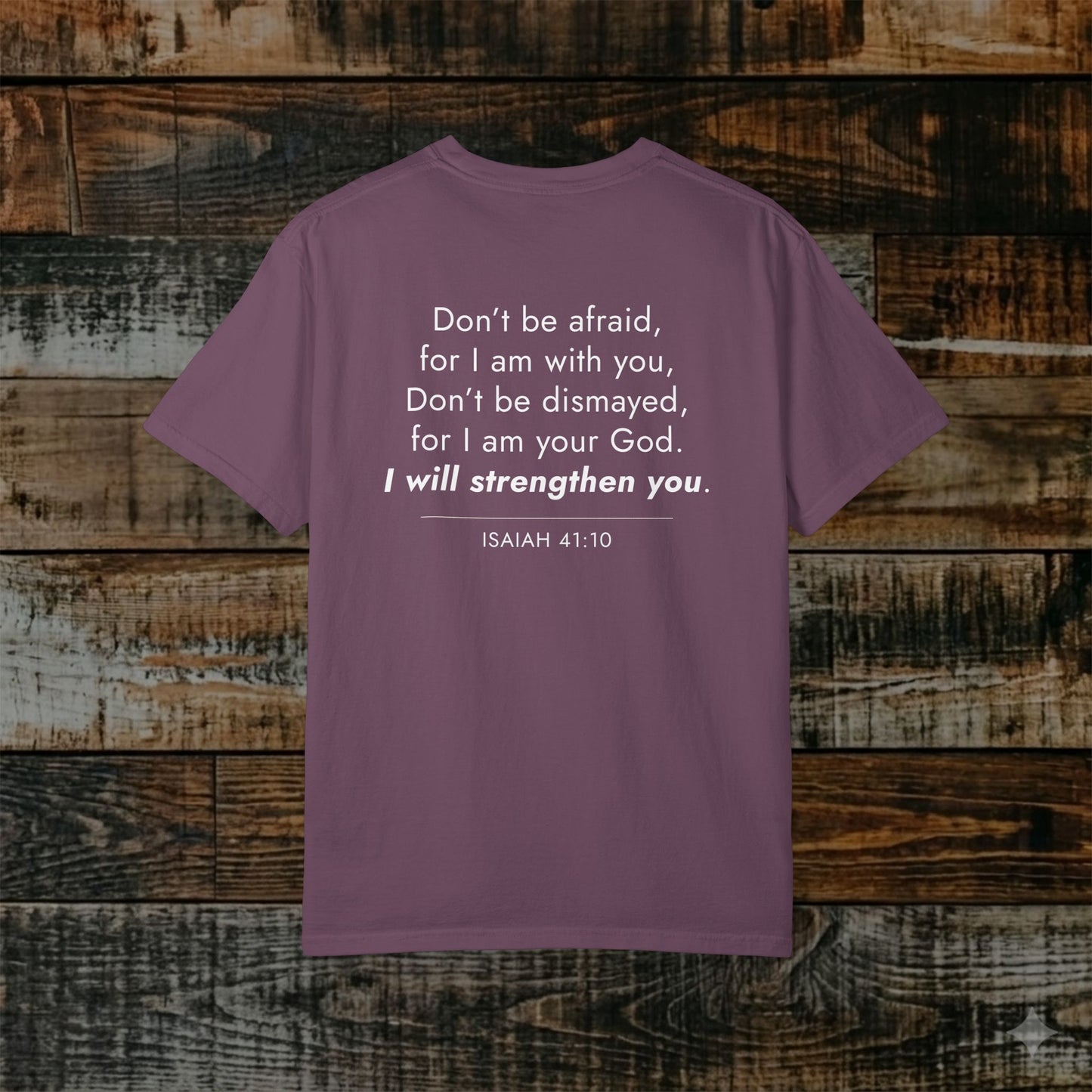 Isaiah 41:10 Christian Scripture Tee — Full Verse Collection