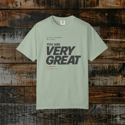Psalm 104:1 Yahweh Minimalist Hebrew Roots Scripture Tee - Bless Yahweh, my soul