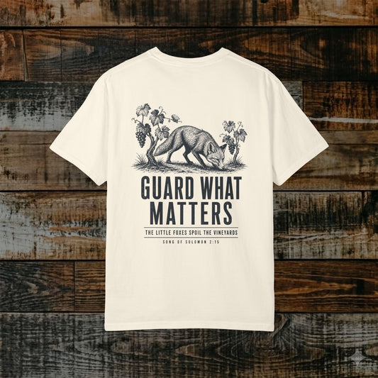 Illustrated Scripture Tee - Song of Solomon 2:15 - Guard What Matters