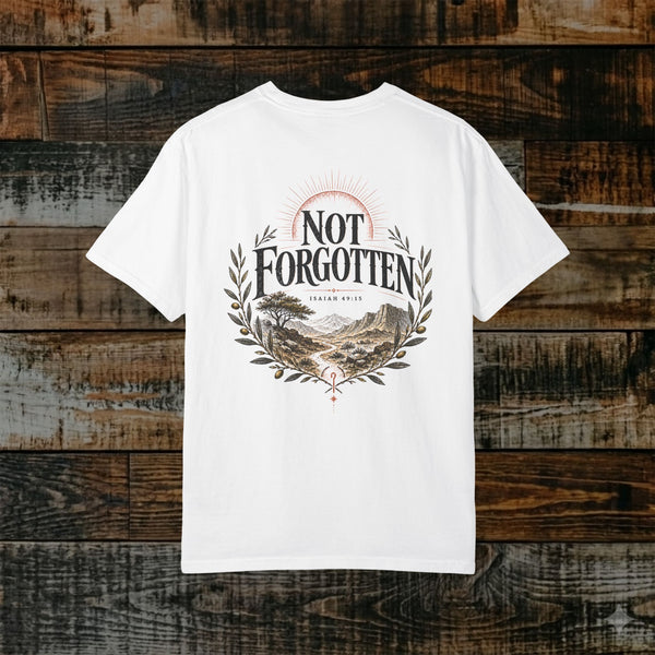 Illustrated Scripture Tee - Isaiah 49:15 - Not Forgotten