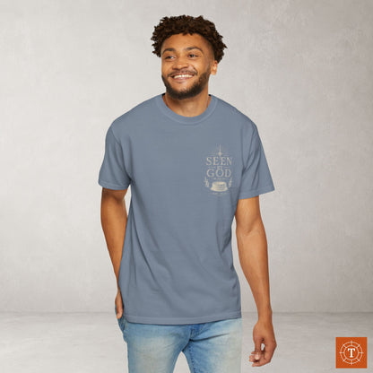 Seen by God — Genesis 16:13 Subtle Scripture Tee | Chest Print
