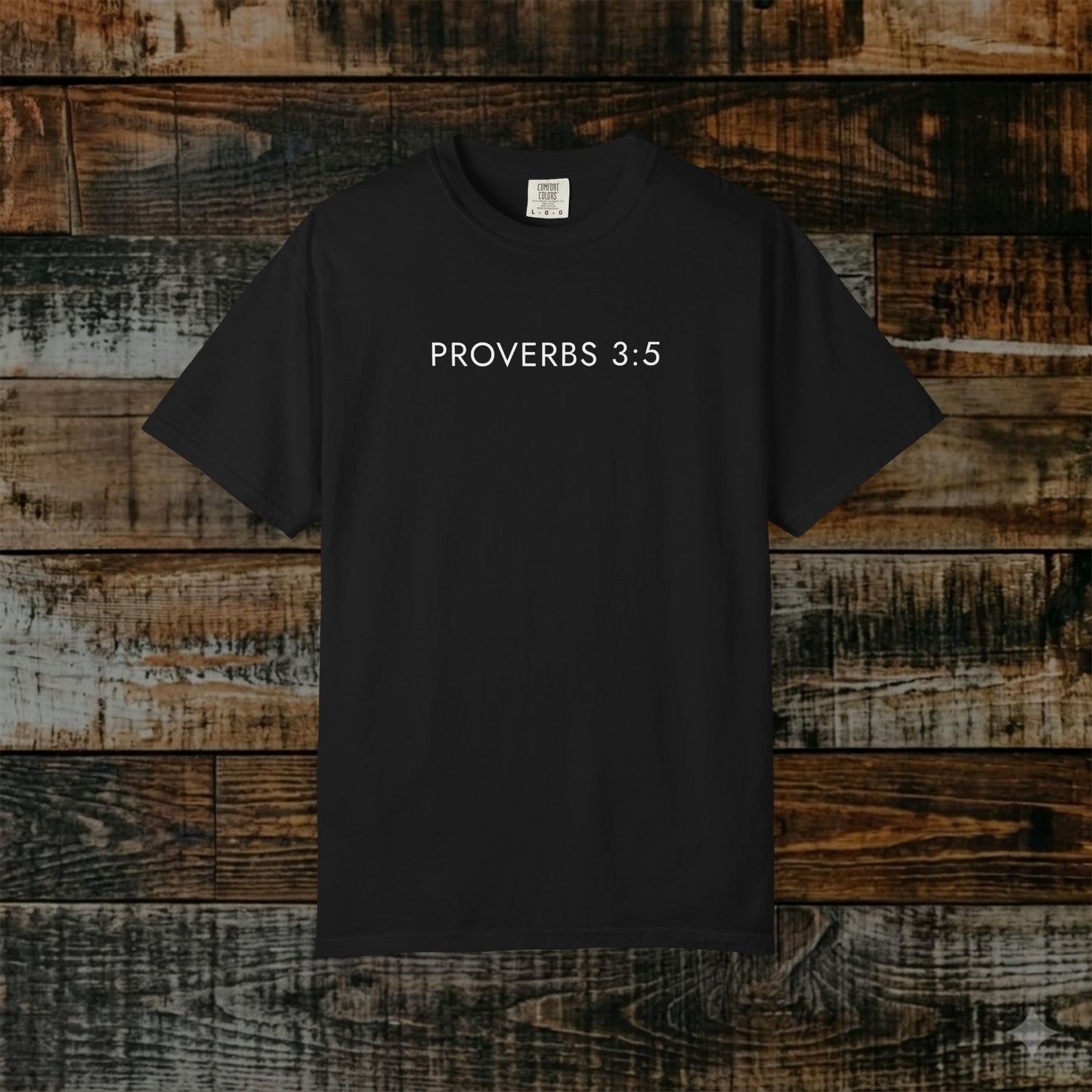 Aesthetic Christian Tee — Proverbs 3:5 Modern Scripture Tee