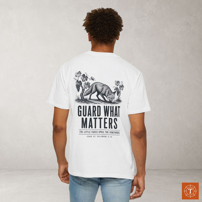 Illustrated Scripture Tee - Song of Solomon 2:15 - Guard What Matters