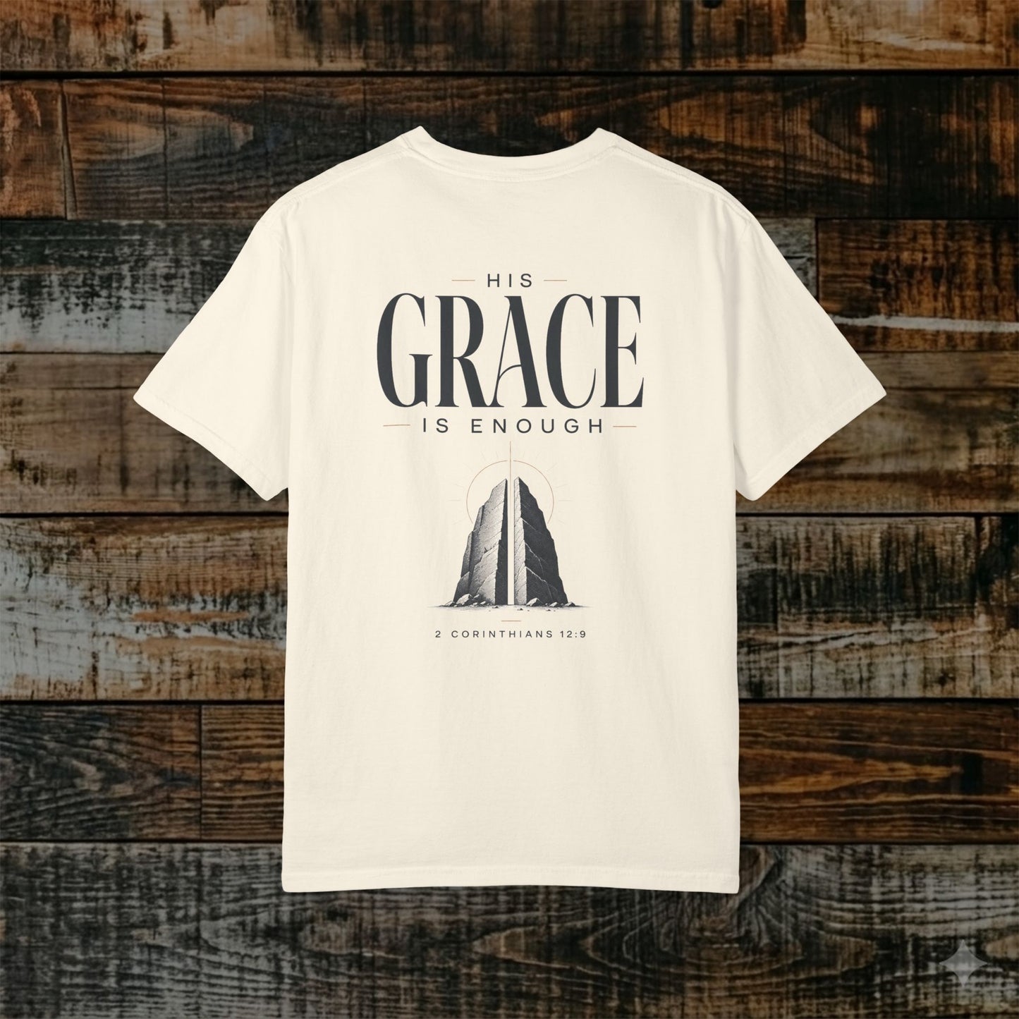 Illustrated Scripture Tee - 2 Cor 12:9 - His Grace  is more than enough