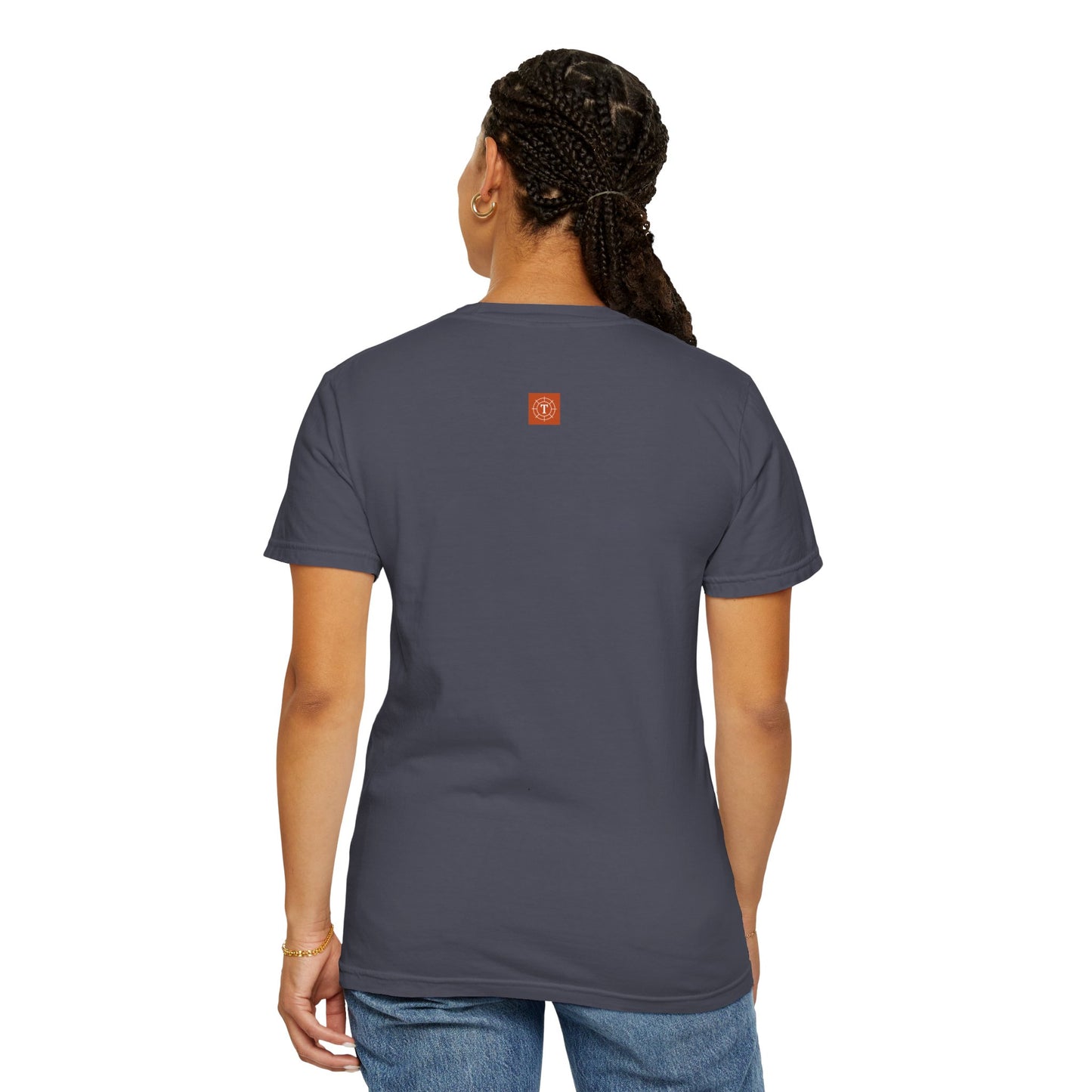 Be Still — Exodus 14:14 Subtle Scripture Tee | Chest Print