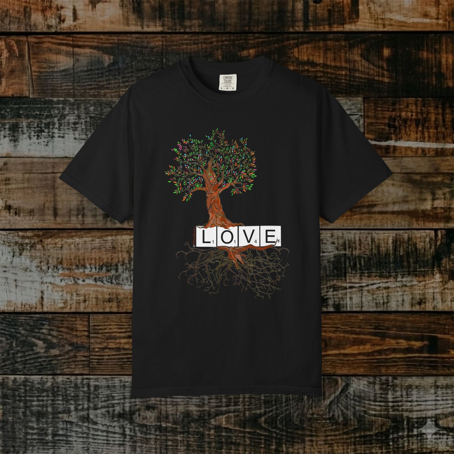 Illustrated Scripture Tee - Ephesians 3:17 - Rooted & Grounded in Love