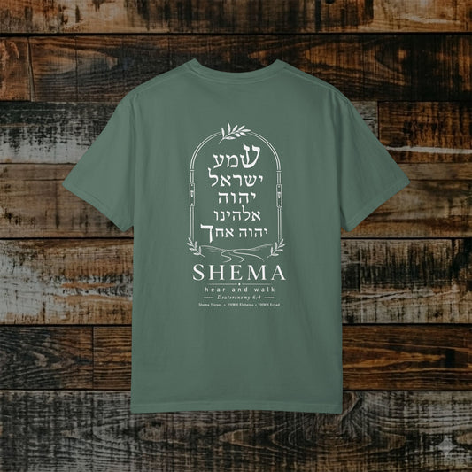 Shema Yisrael — Hear O Israel — Hebrew Scripture Tee | Deuteronomy 6:4
