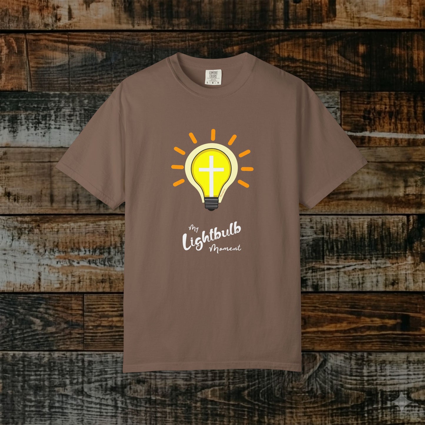 Illustrated Scripture Tee - John 8:12 - My Lightbulb Moment