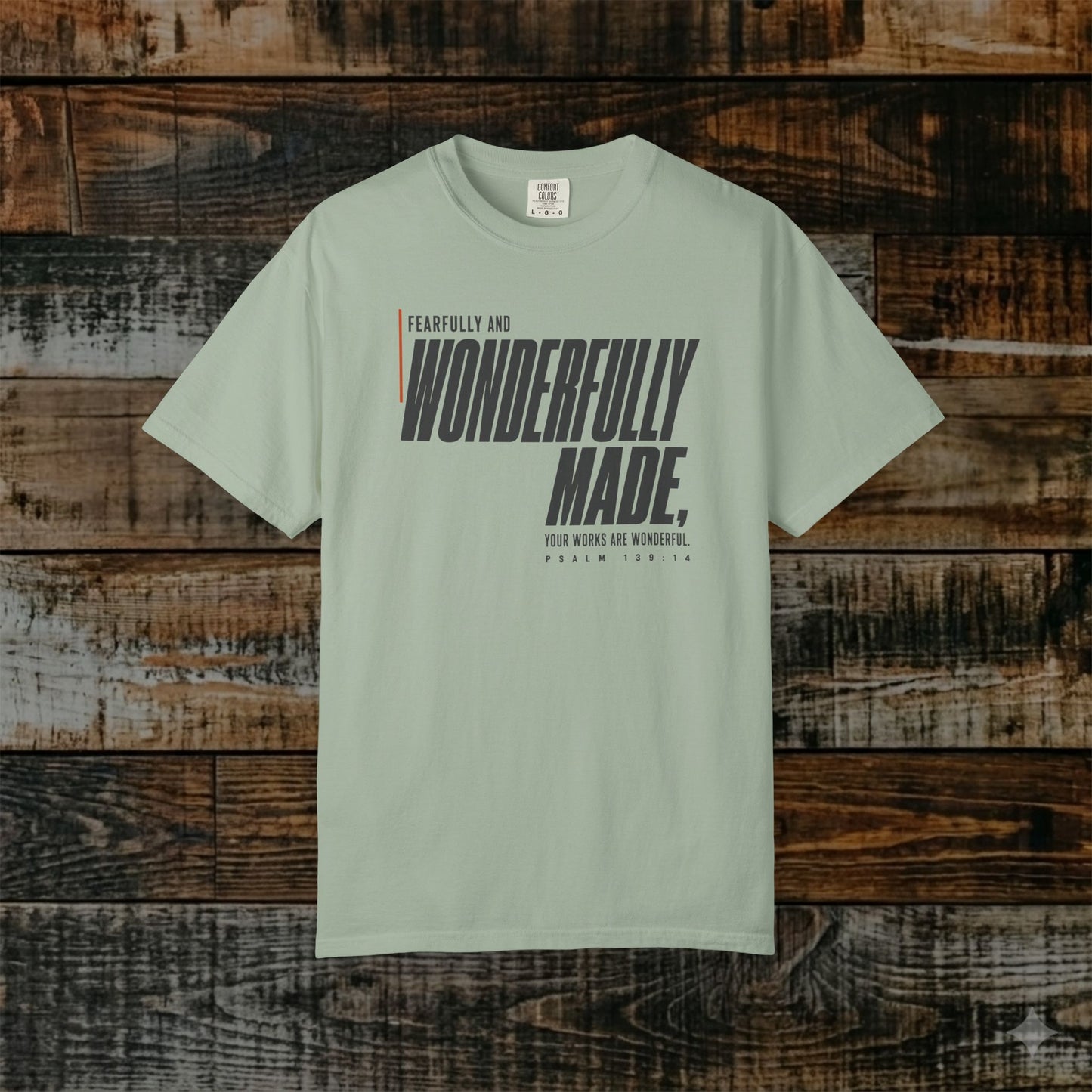 Psalm 139:14 Minimalist Christian Bible Verse Tee - Fearfully and wonderfully made