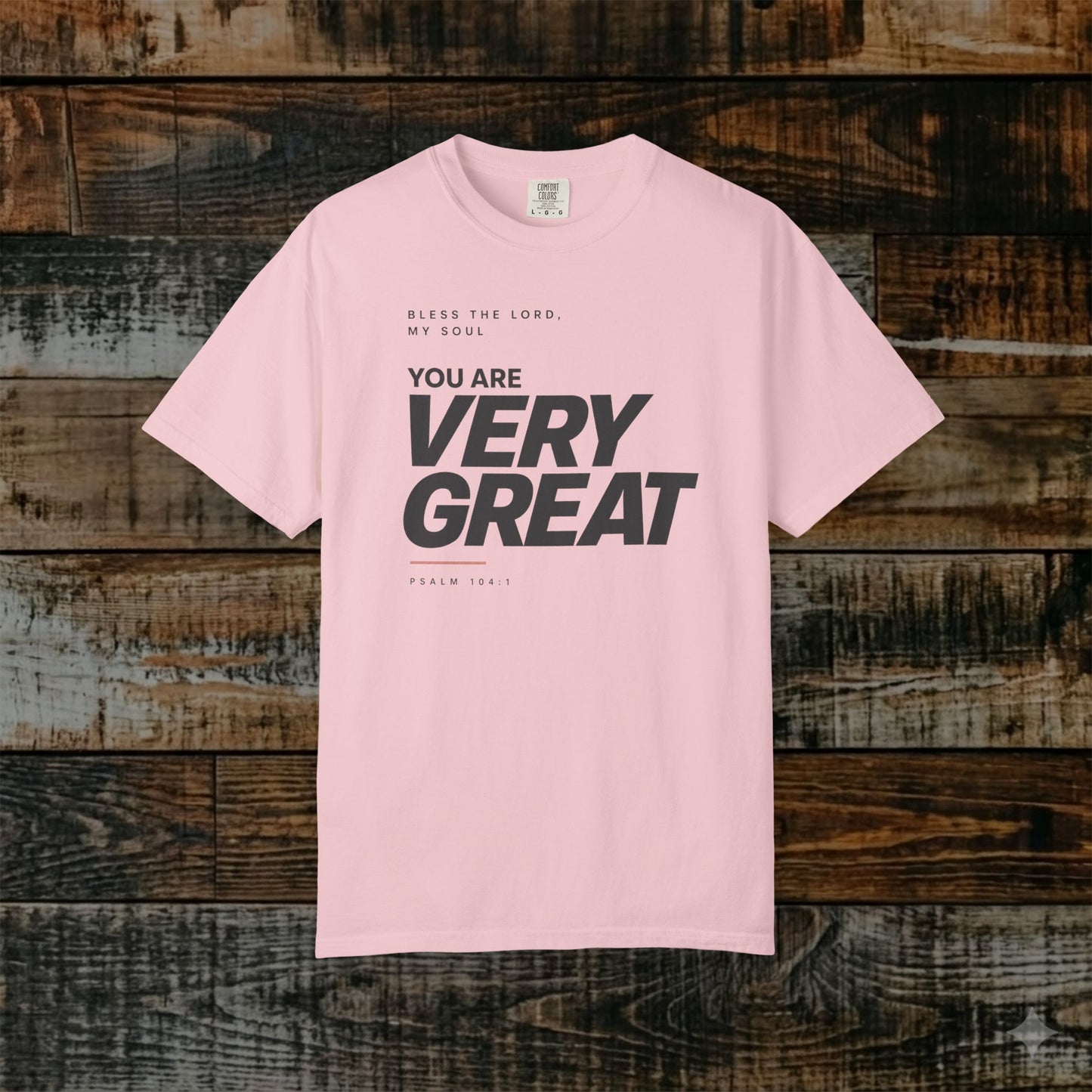 Psalm 104:1 Minimalist Christian Bible Verse Tee - Bless the LORD, my soul