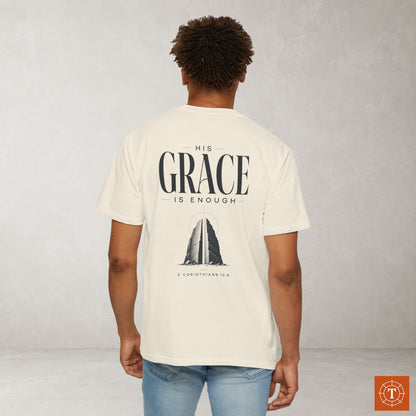Illustrated Scripture Tee - 2 Cor 12:9 - His Grace  is more than enough