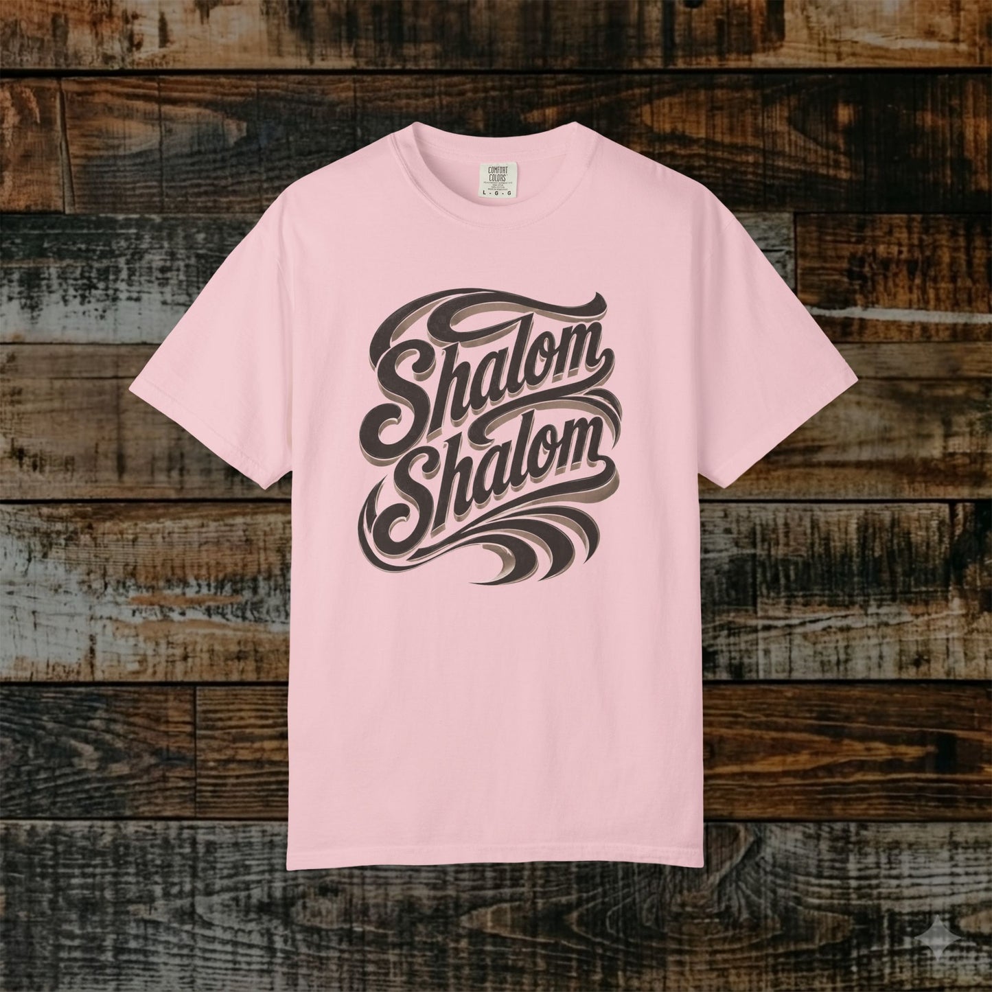 Illustrated Scripture Tee - Isaiah 26:3 - Shalom Shalom