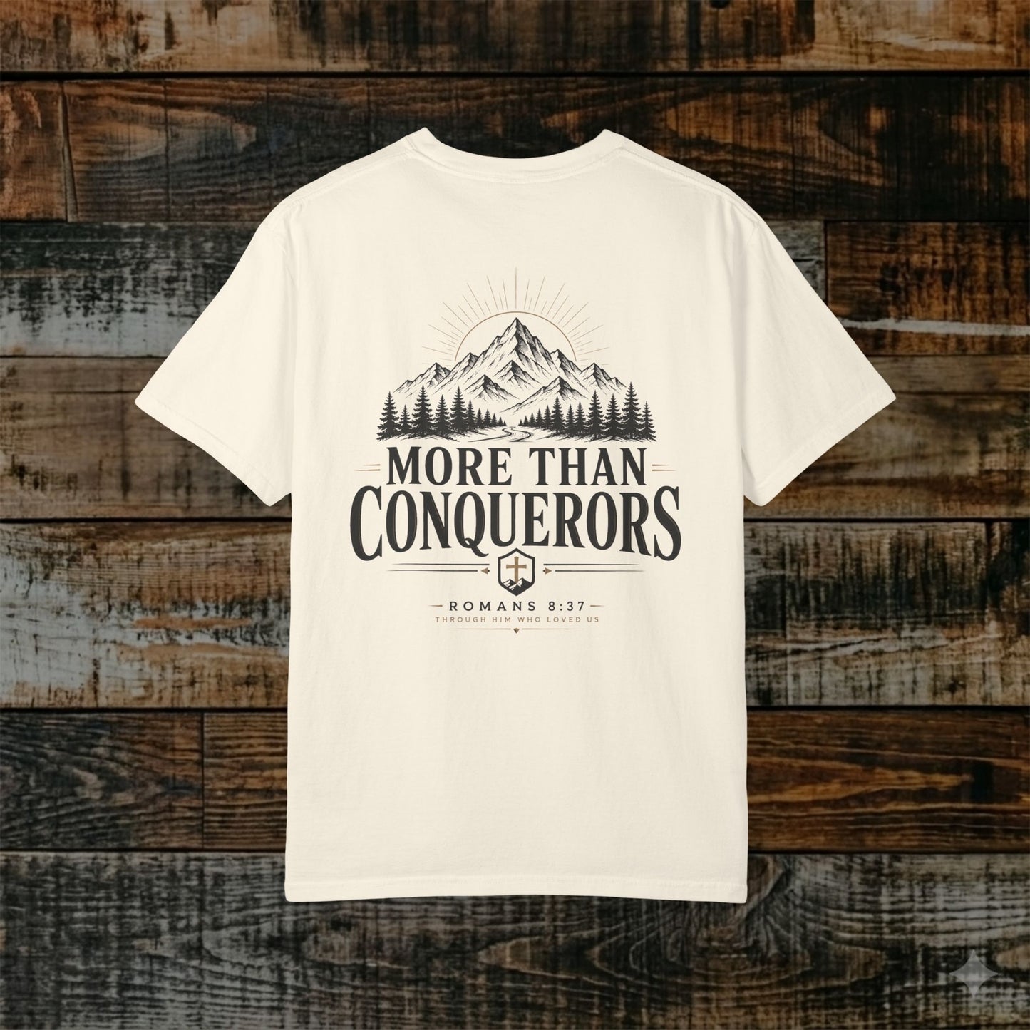 Illustrated Scripture - Romans 8:37 - More Than Conquerors Tee