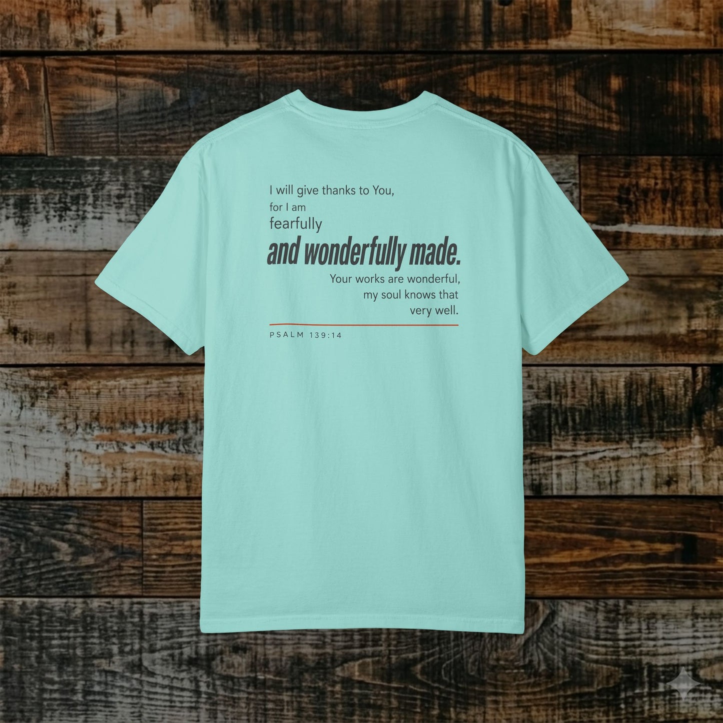 Psalm 139:14 Christian Hebrew-Roots Scripture Tee - Full Verse - Fearfully and wonderfully made