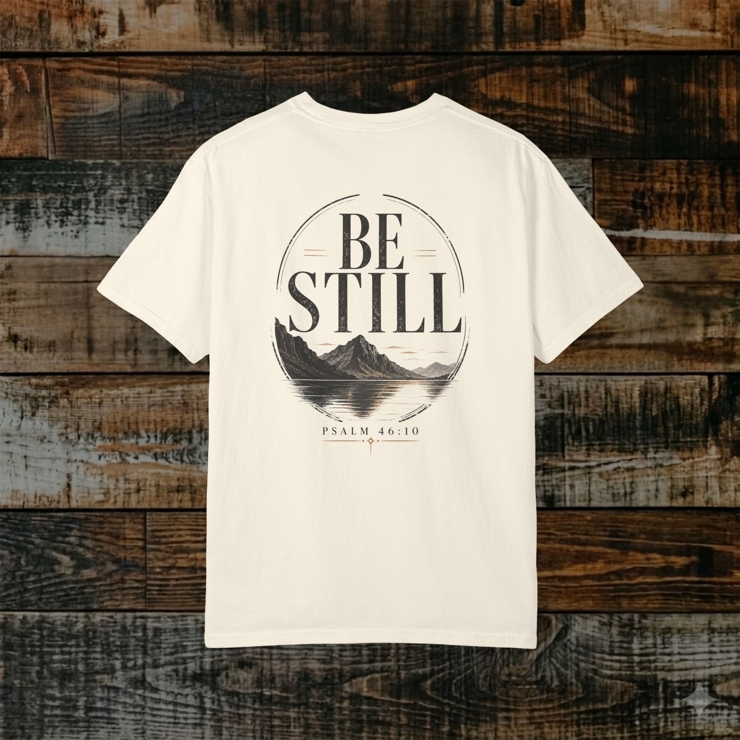 Illustrated Scripture Tee - Psalm 46:10 - Be Still