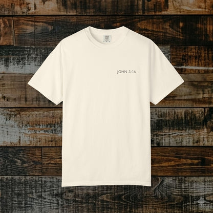 Subtle Messianic Hebrew Roots Tee — John 3:16 Reference Only