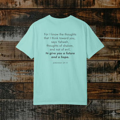 Jeremiah 29:11 Hebrew-Roots Scripture Tee — Full Verse Collection