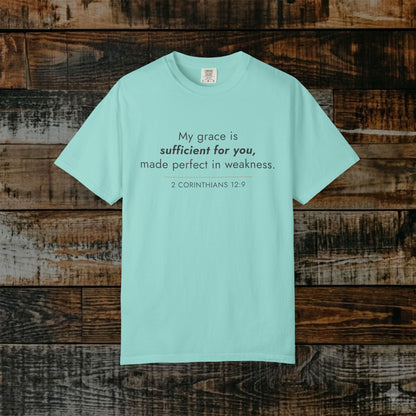 2 Corinthians 12:9 Minimalist Hebrew Roots Scripture Tee