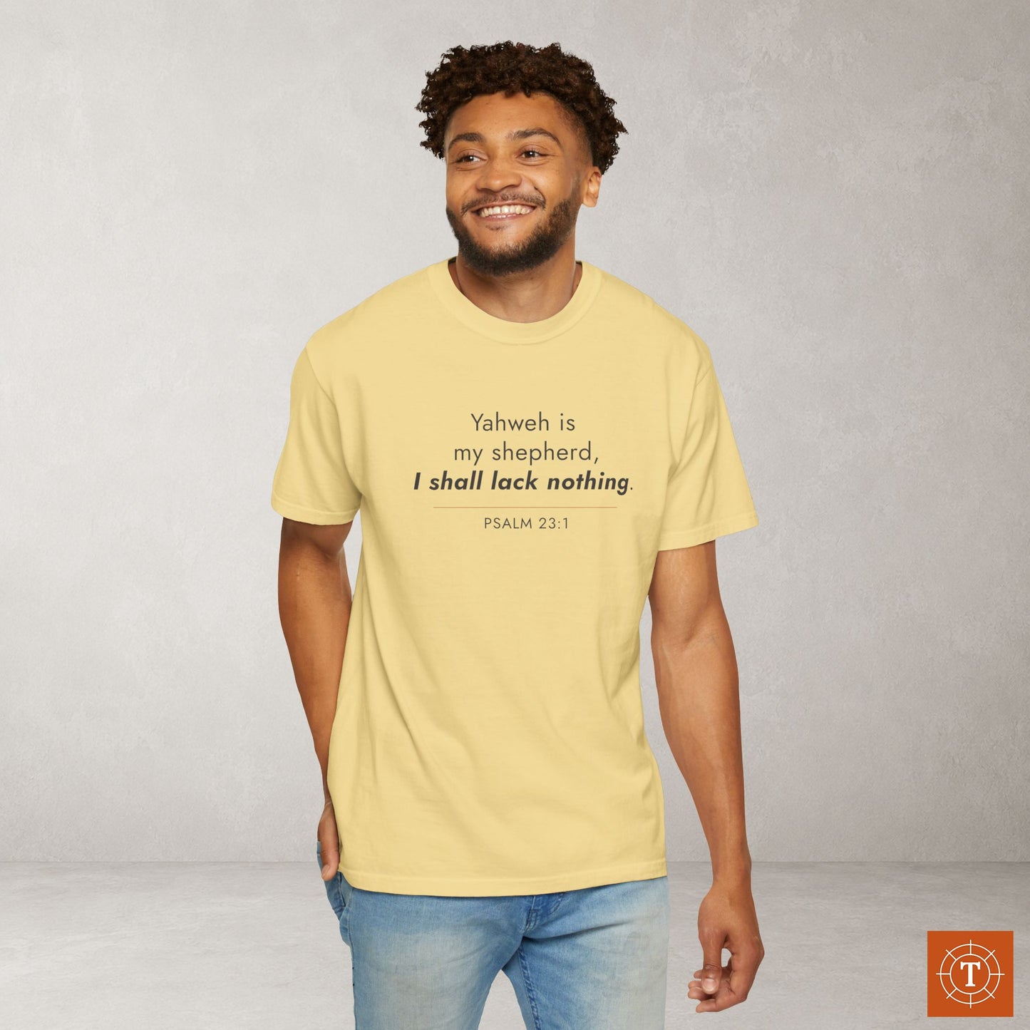 Psalm 23:1 Minimilist Hebrew Roots Scripture Tee