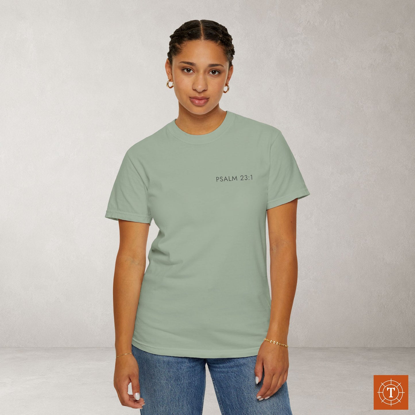 Subtle Messianic Hebrew Roots Tee — Psalm 23:1 Reference Only