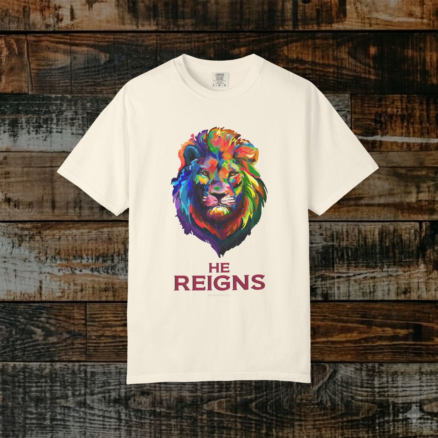 Illustrated Scripture Tee - Revelation 5:5 - The Lion of the Tribe of Judah