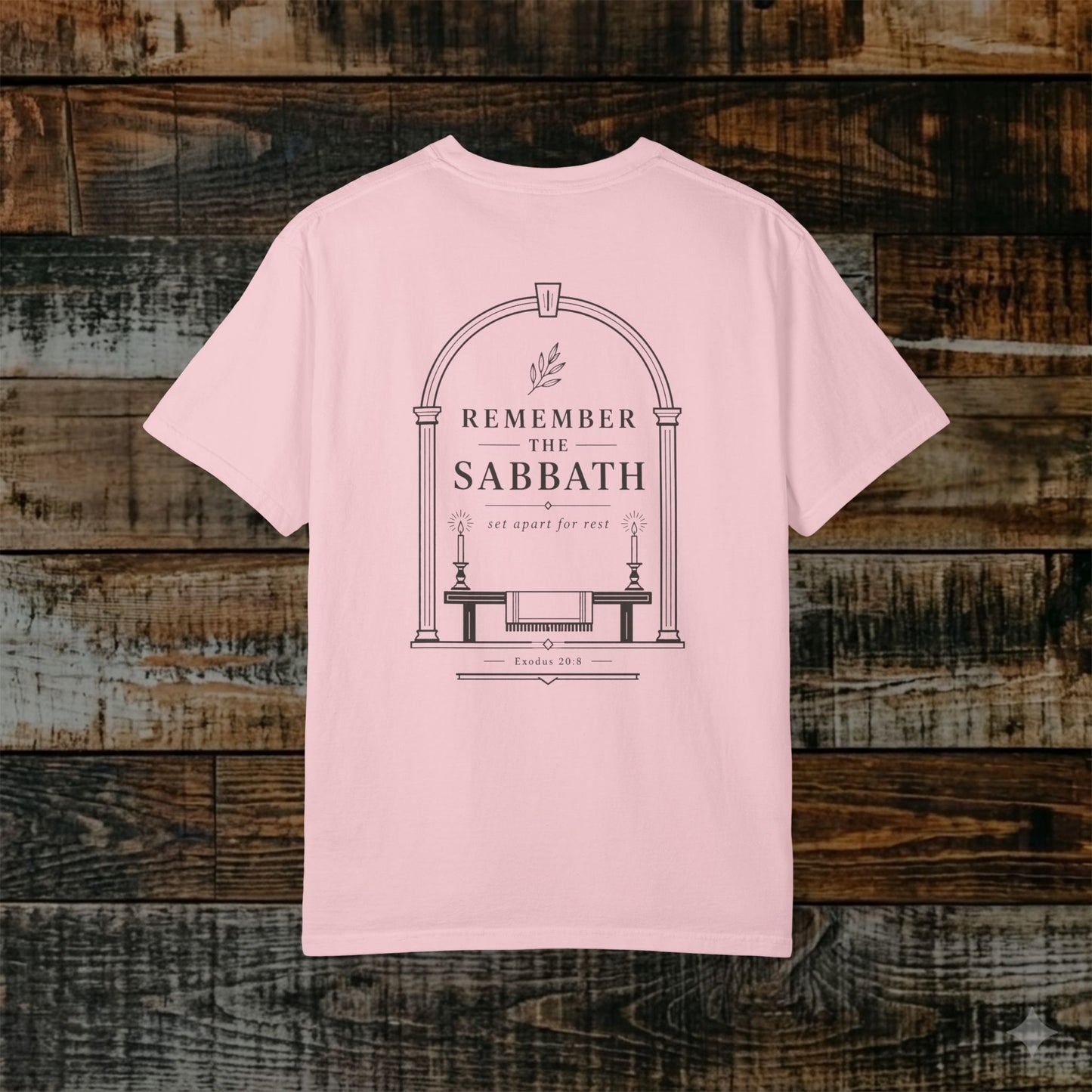 Illustrated Scripture - Exodus 20:8 - Remember the Sabbath Tee