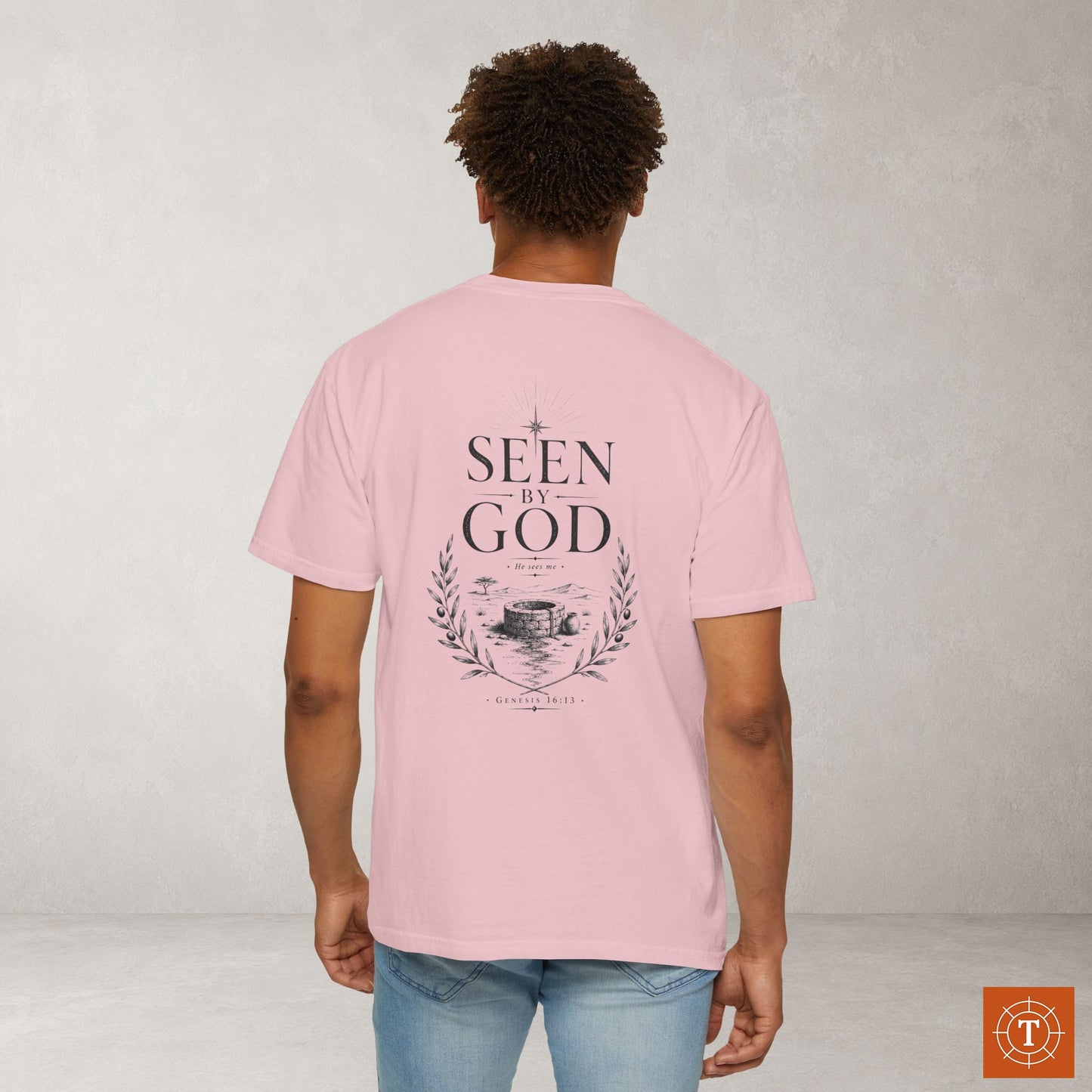 Illustrated Scripture Tee - Genesis 16:13 - Seen by God