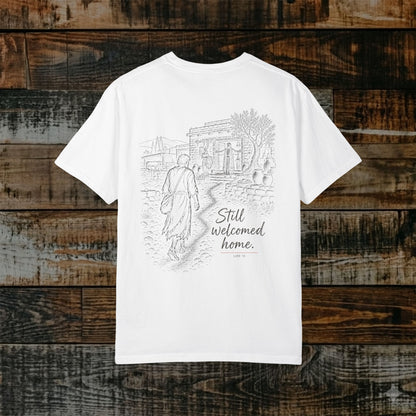 Illustrated Scripture Tee - Luke 15 - The Prodigal Son, Still Welcomed