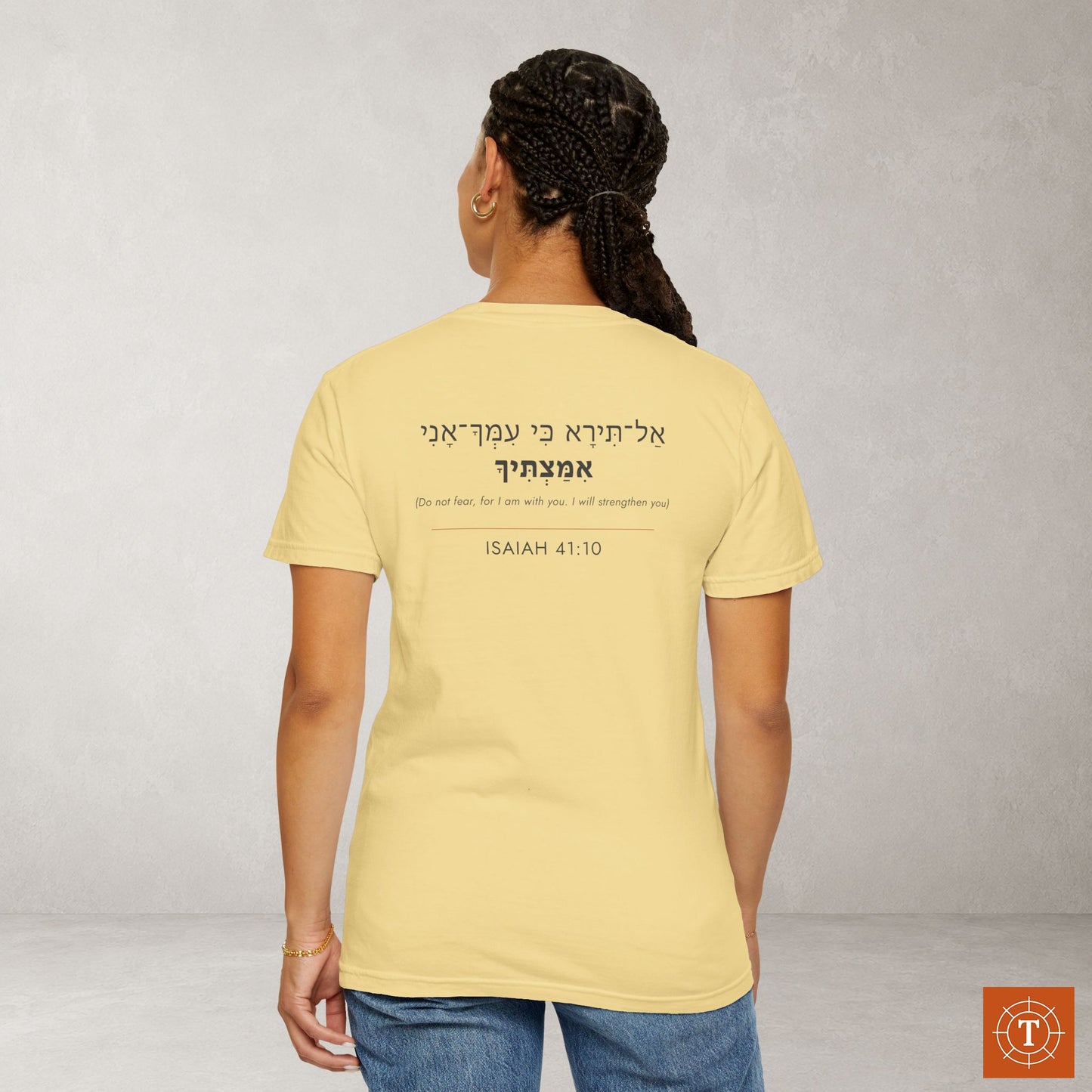 Original Language Scripture Tee: Isaiah 41:10 — The Word in Hebrew