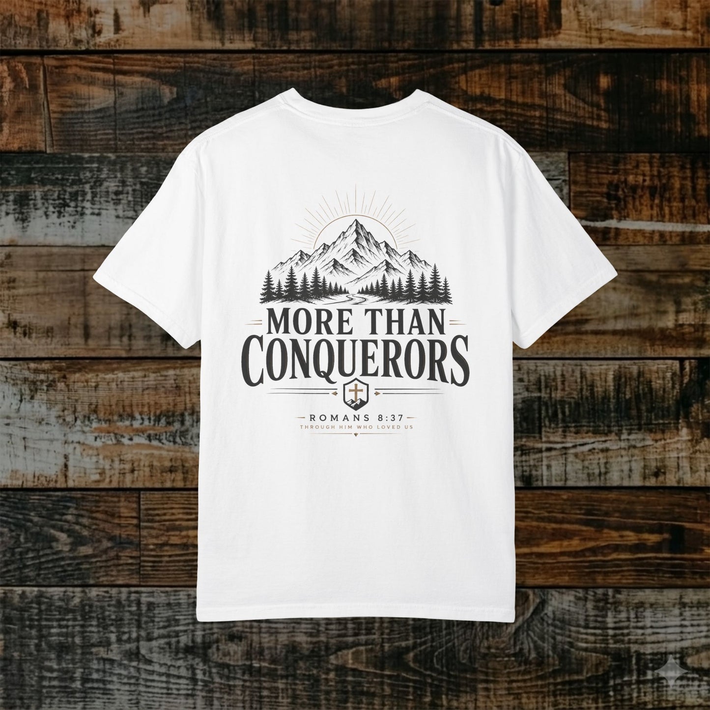 Illustrated Scripture - Romans 8:37 - More Than Conquerors Tee