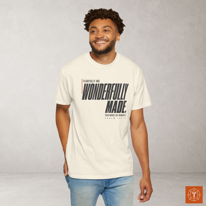 Psalm 139:14 Minimalist Hebrew Roots Scripture Tee - Fearfully and wonderfully made