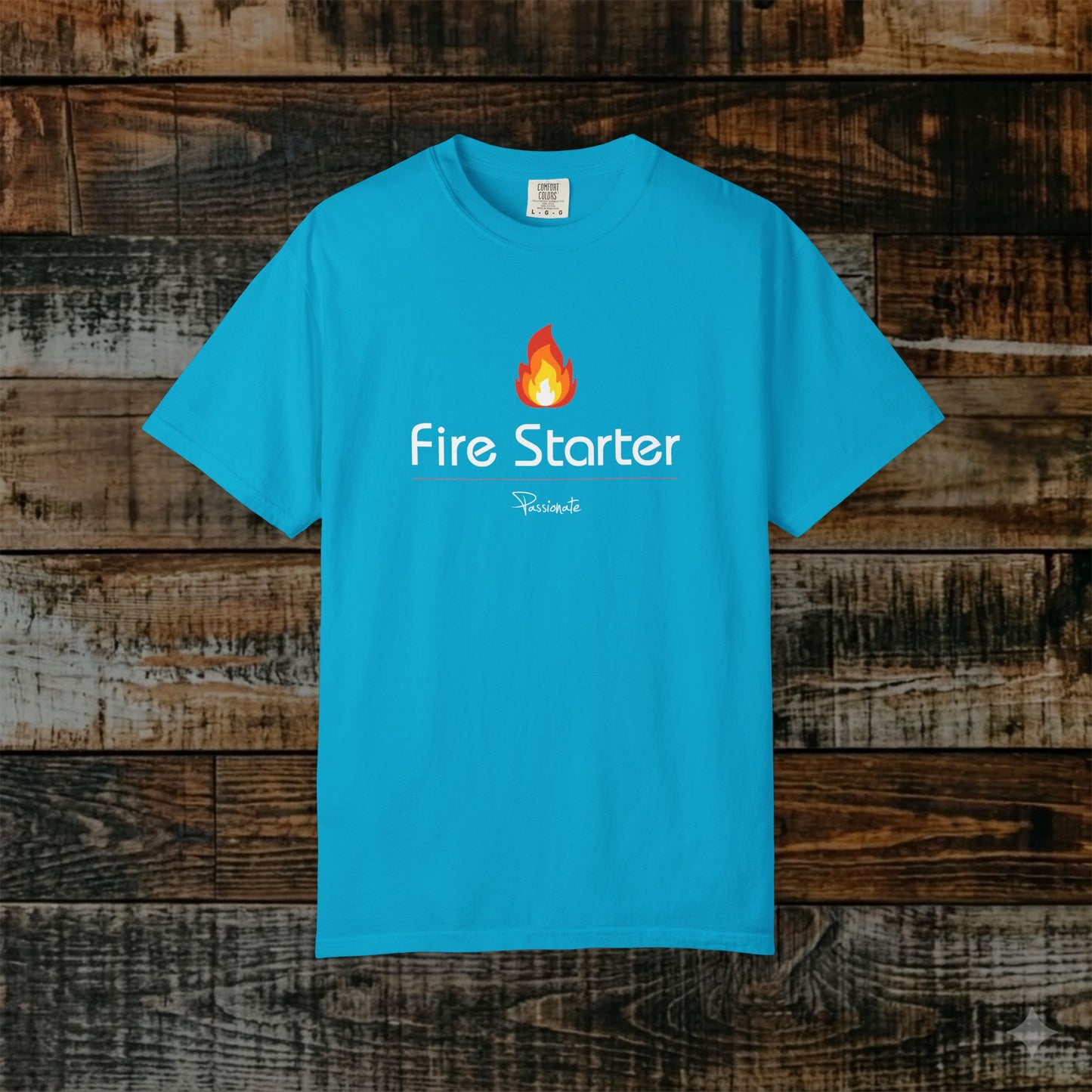 Illustrated Scripture Tee - Fire Starter - Passionate