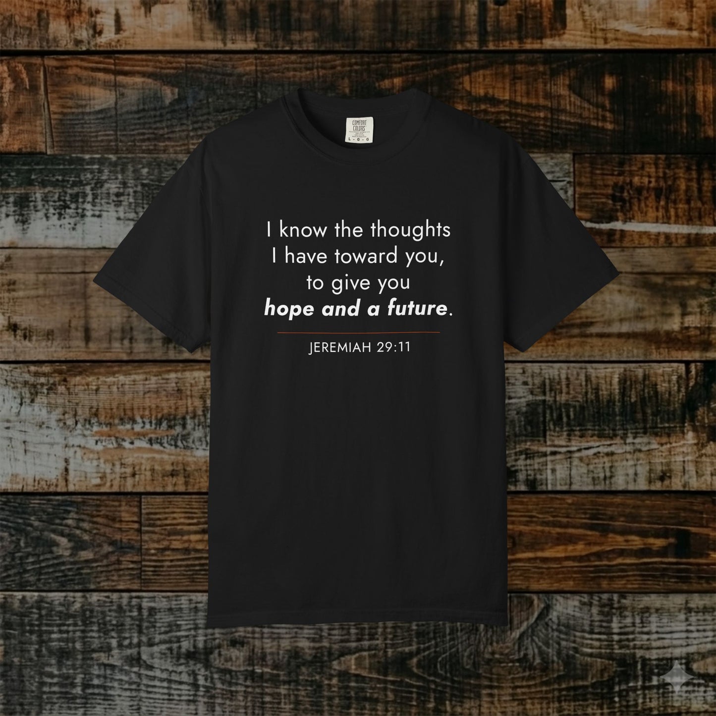 Jeremiah 29:11 Minimalist Bible Verse Christian Scripture Tee