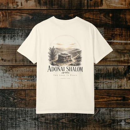 ADONAI SHALOM - Names of God Tee - Judges 6:24 - Back Print