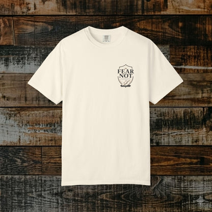 Fear Not — Isaiah 41:10 Subtle Scripture Tee | Chest Print