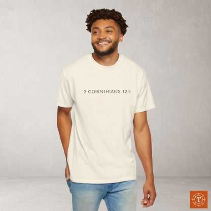 Aesthetic Messianic Tee — 2 Corinthians 12:9 Modern Hebrew Roots Tee