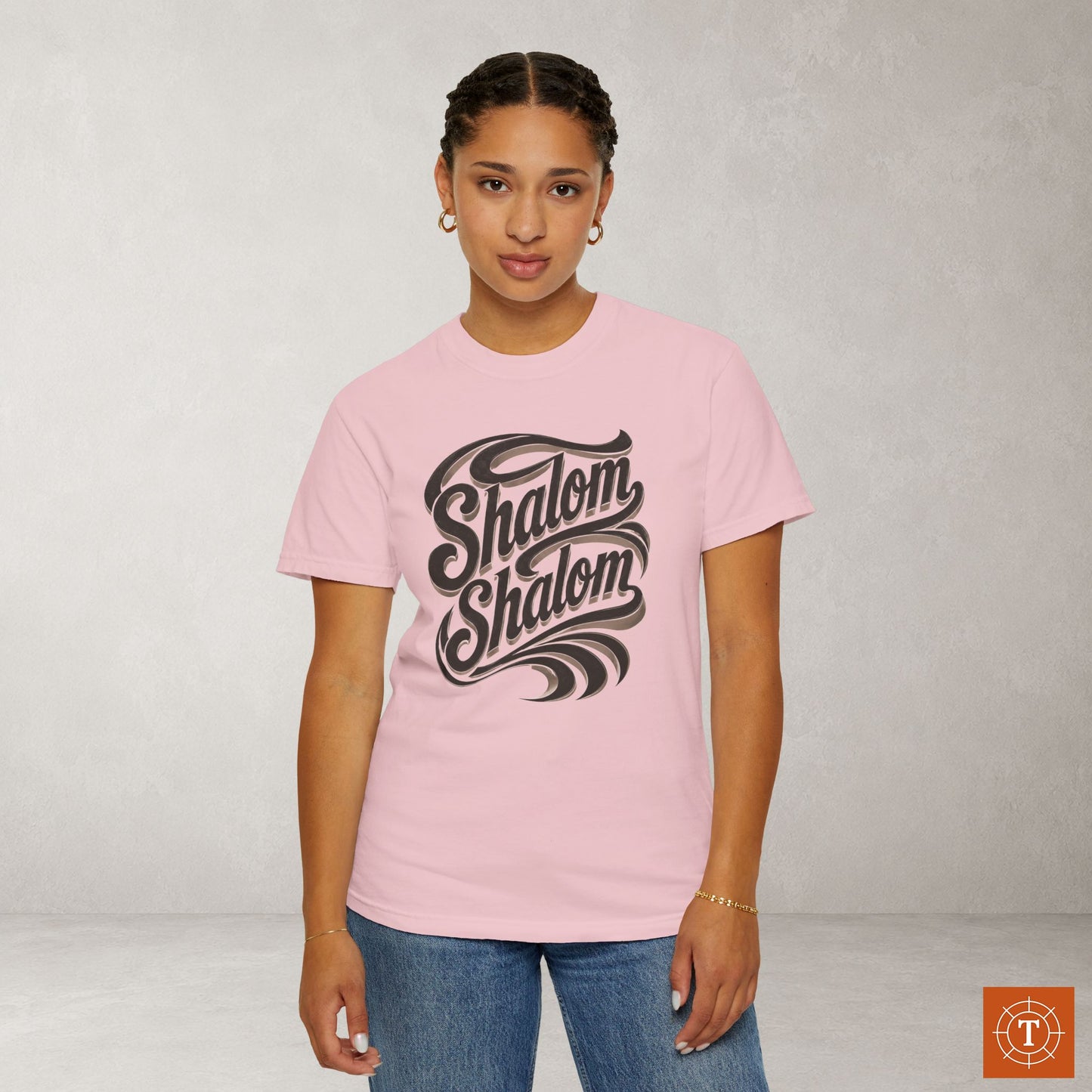 Illustrated Scripture Tee - Isaiah 26:3 - Shalom Shalom