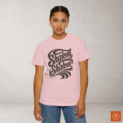 Illustrated Scripture Tee - Isaiah 26:3 - Shalom Shalom
