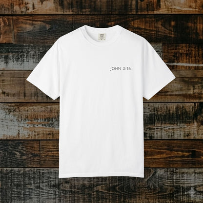 Subtle Messianic Hebrew Roots Tee — John 3:16 Reference Only