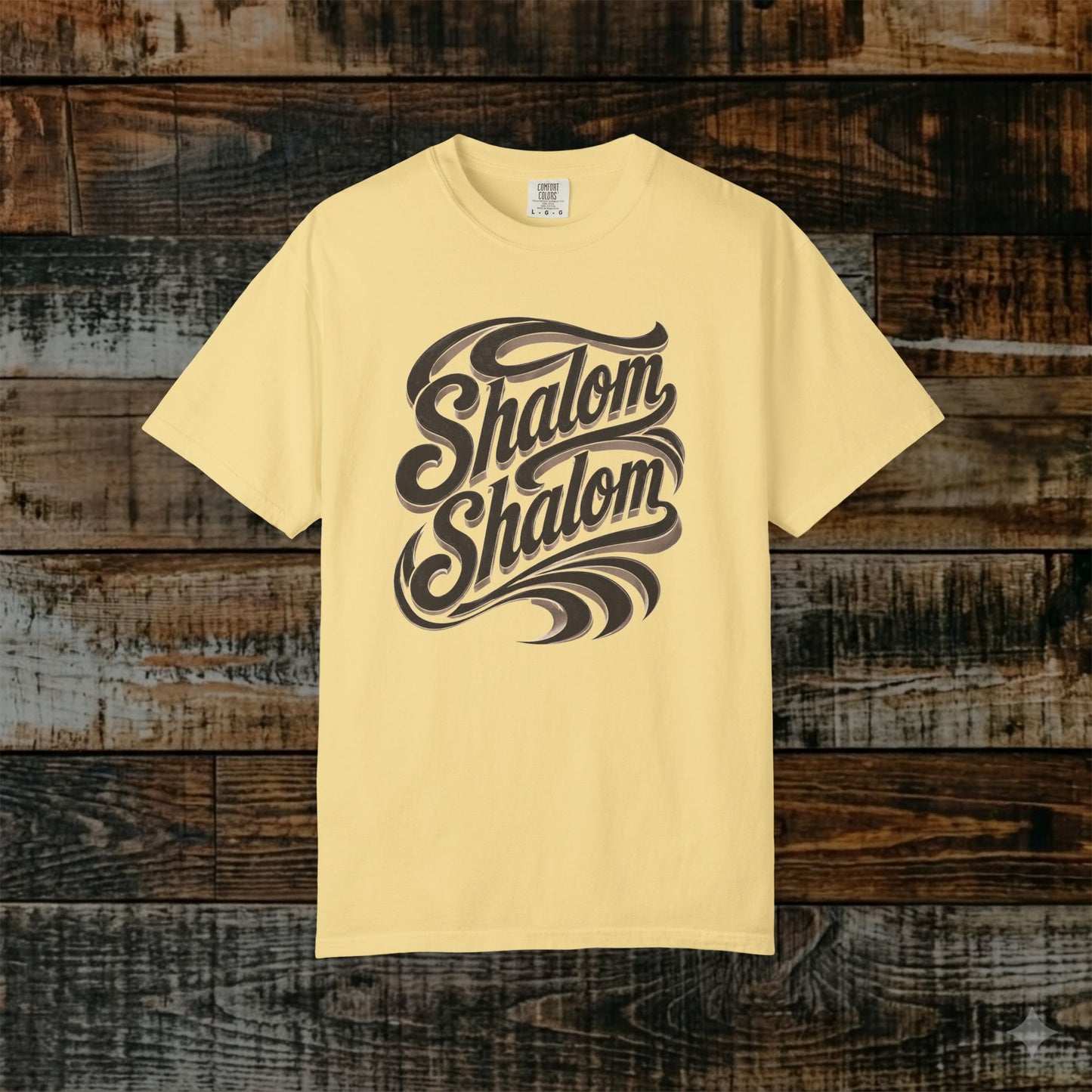 Illustrated Scripture Tee - Isaiah 26:3 - Shalom Shalom