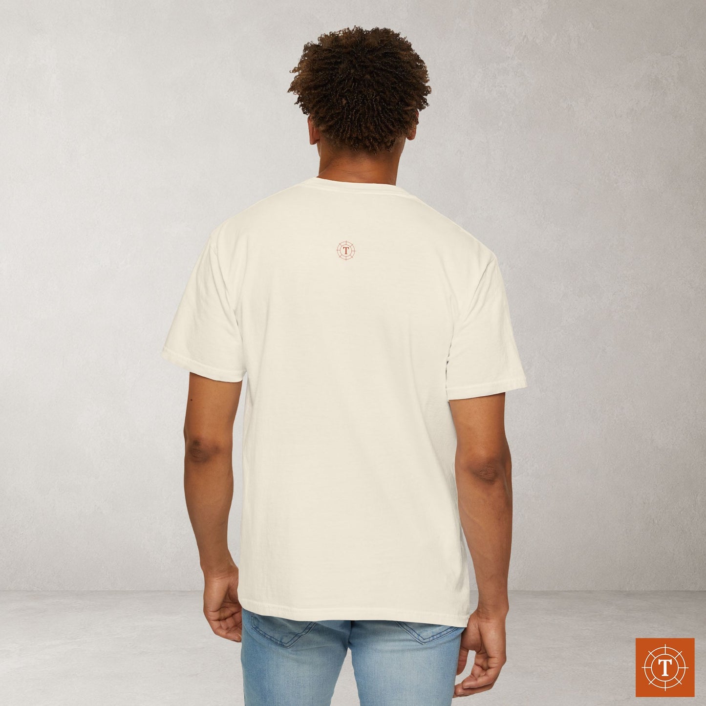 Written on His Hands — Isaiah 49:16 Subtle Scripture Tee | Chest Print