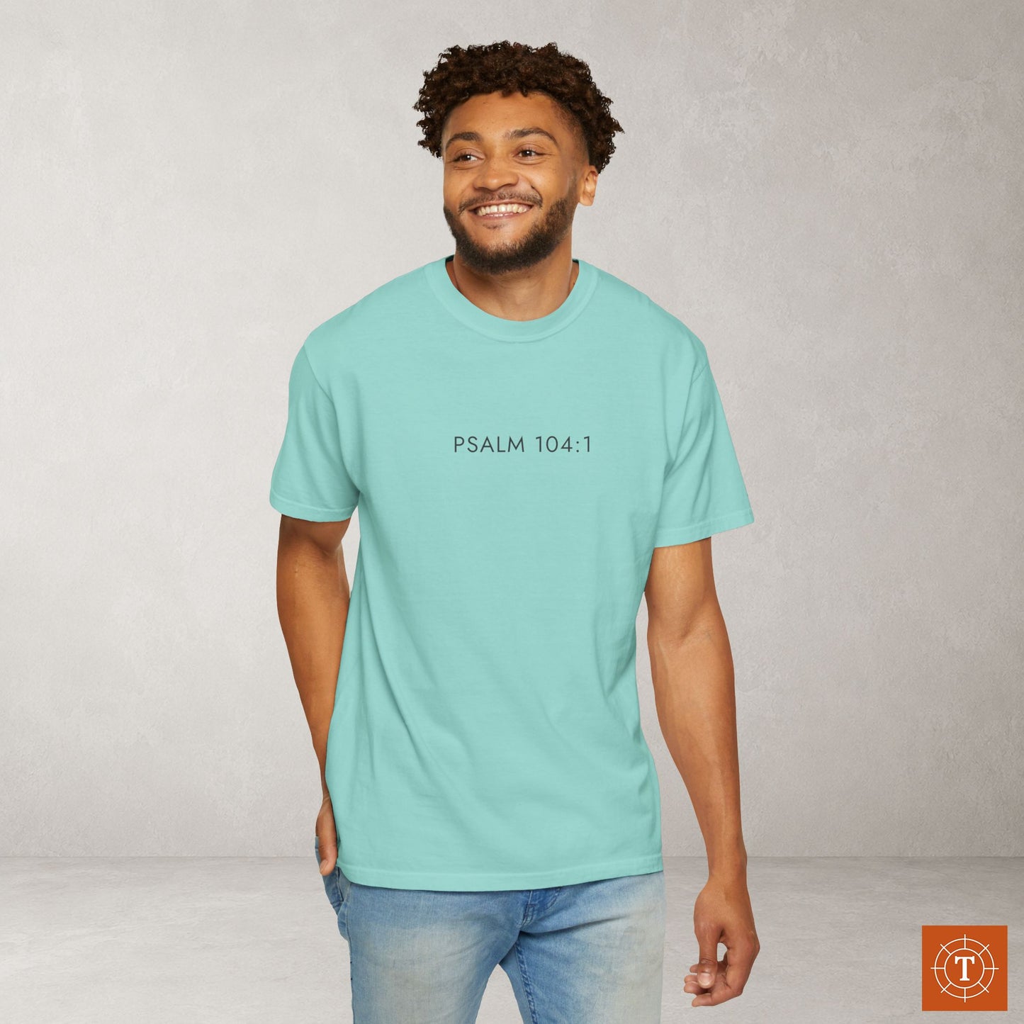 Aesthetic Christian Tee — Psalm 104:1 Modern Scripture Tee