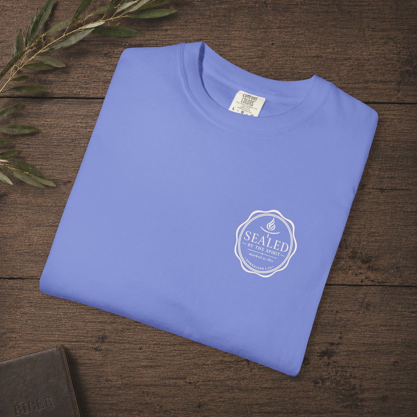 Sealed by the Spirit — Ephesians 1:13 Subtle Scripture Tee | Chest Print