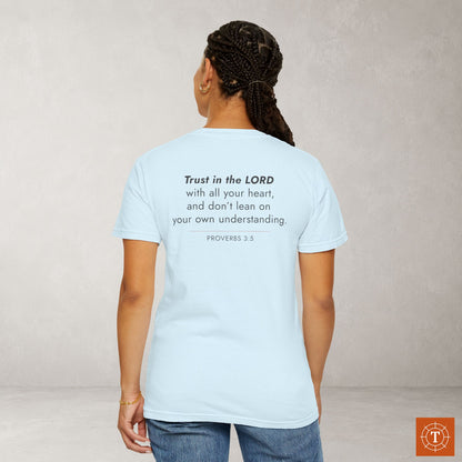 Proverbs 3:5 Christian Scripture Tee — Full Verse Collection