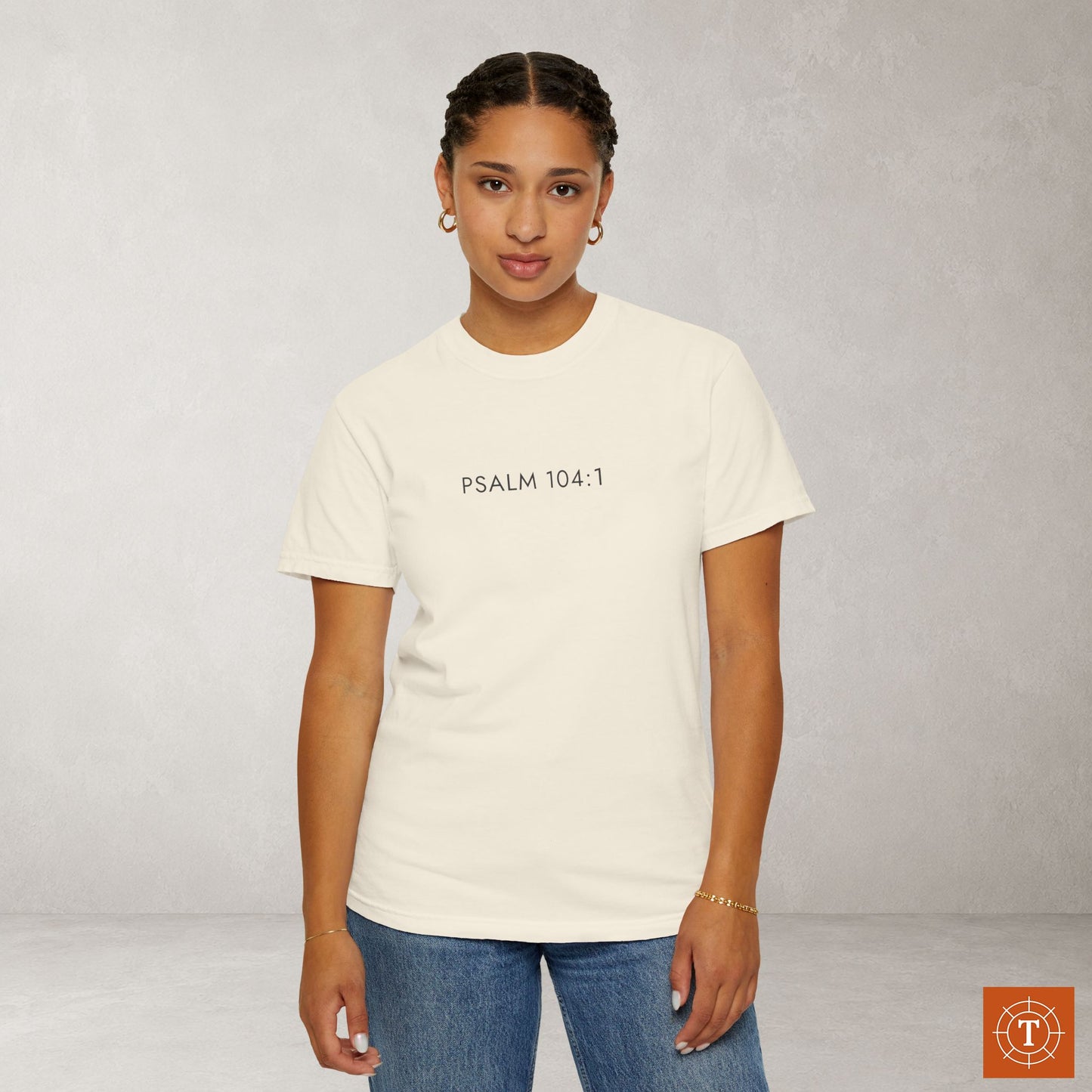 Aesthetic Christian Tee — Psalm 104:1 Modern Scripture Tee