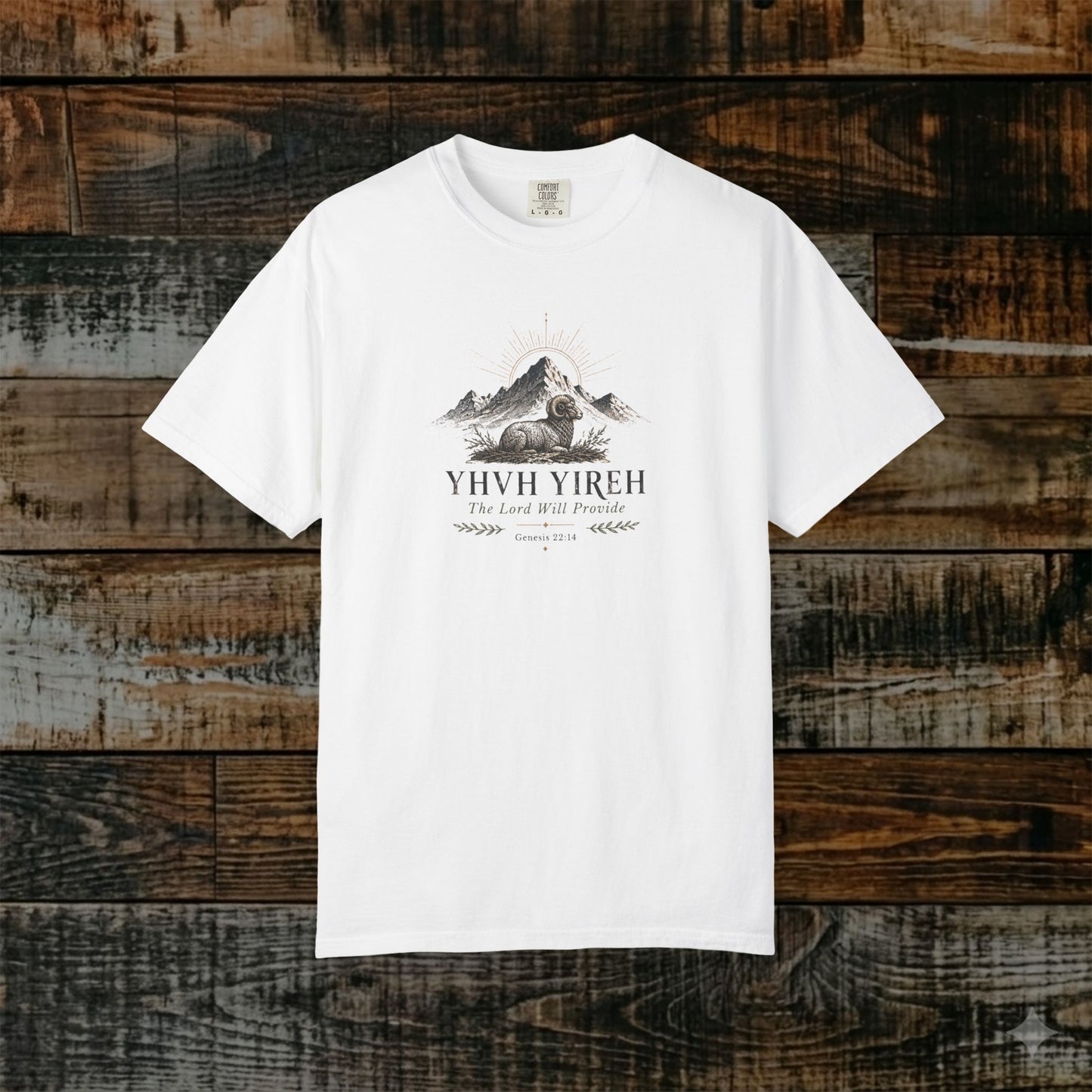 YHVH YIREH - Names of God Tee - Genesis 22:14 - Front Print
