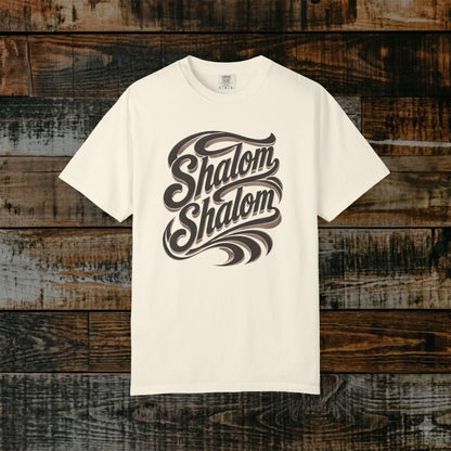 Illustrated Scripture Tee - Isaiah 26:3 - Shalom Shalom