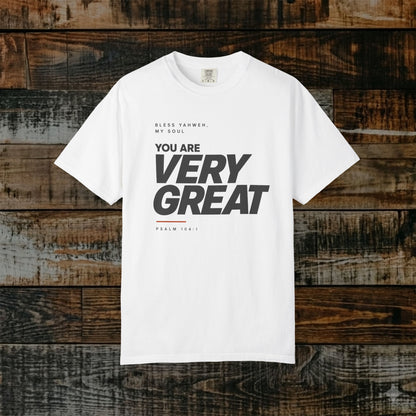 Psalm 104:1 Yahweh Minimalist Hebrew Roots Scripture Tee - Bless Yahweh, my soul
